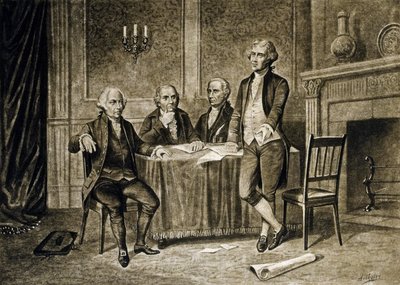 Leader del Primo Congresso Continentale, 1774, pubblicato c.1894 da Augustus Tholey